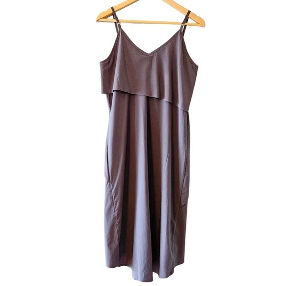 Indygena Aerel Women's Sleeveless Casual Knee length Dress Grey Size Medium. - Picture 5 of 14
